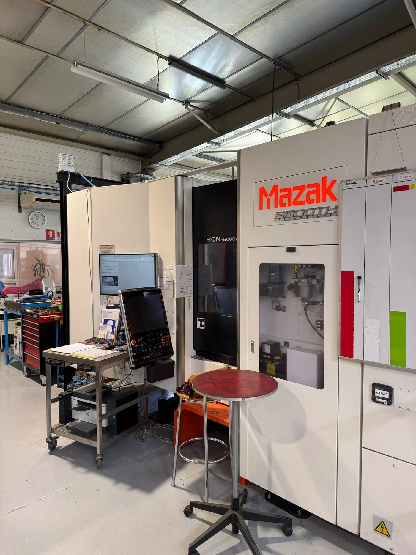 MAZAK HCN 5000 — zone d'usinage — atelier Alésage XC, Le Châtelet-en-Brie (77)