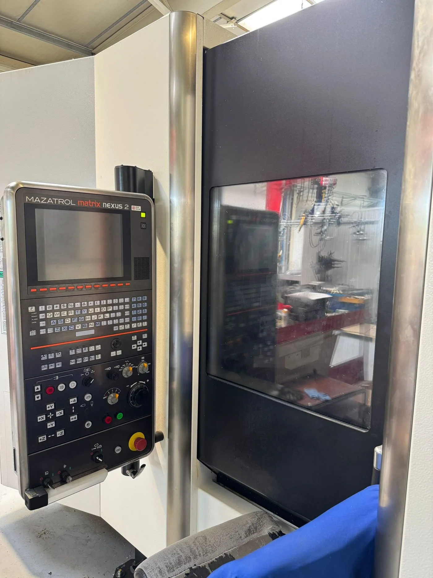 MAZAK HCN 5000 — 2e exemplaire, détail — atelier Alésage XC, Le Châtelet-en-Brie (77)