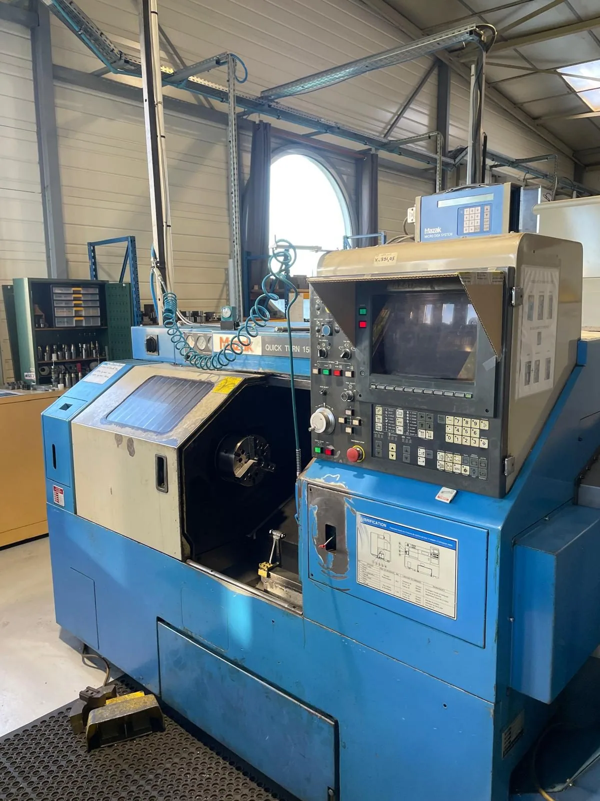 Tour CNC compact MAZAK QT15N — atelier Alésage XC, Le Châtelet-en-Brie (77)