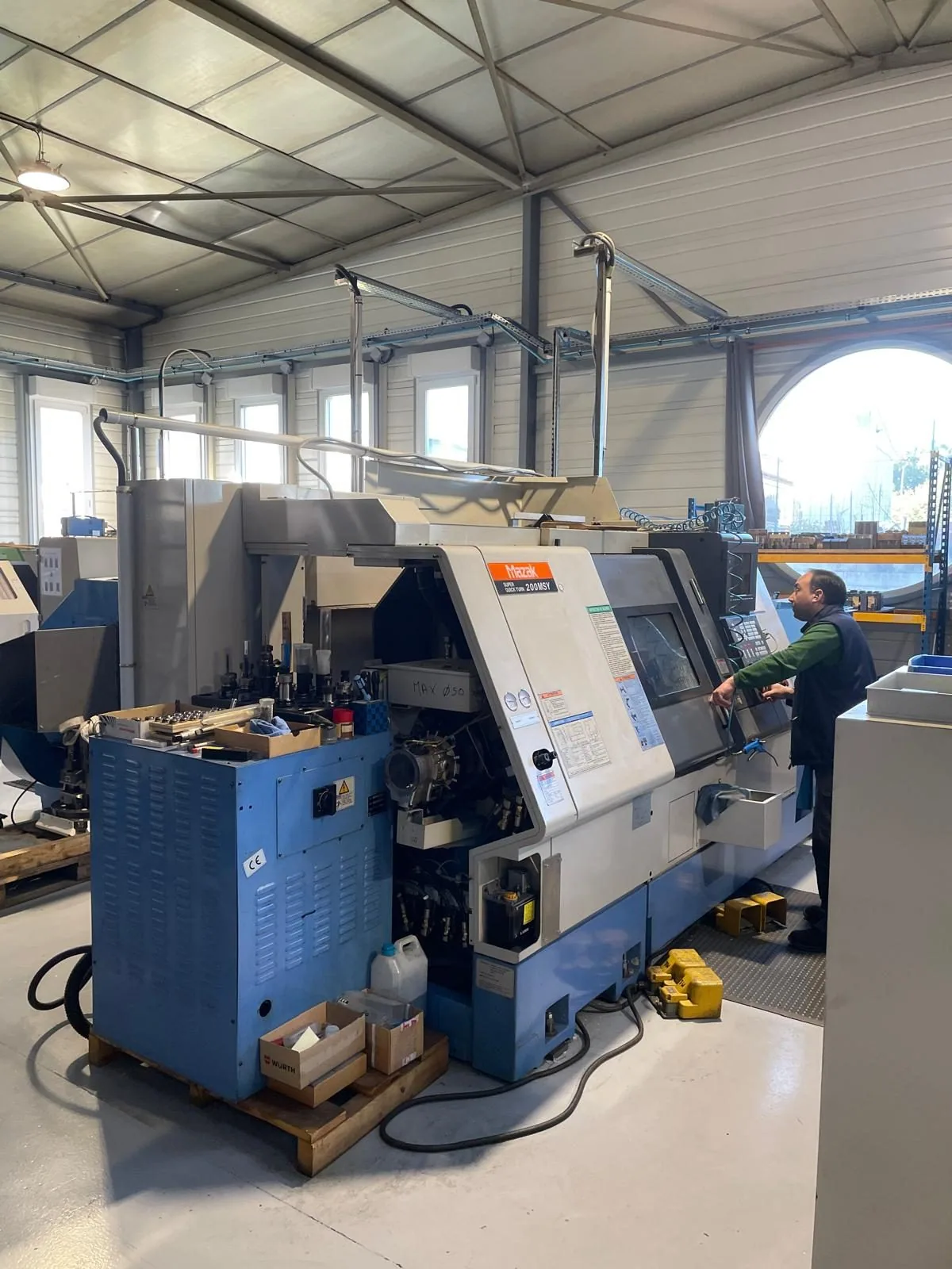 MAZAK SQT 200 MSY — zone de tournage — atelier Alésage XC, Le Châtelet-en-Brie (77)